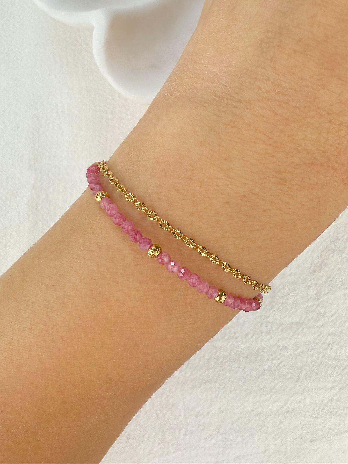 Bracelet TOURMALINE ROSE