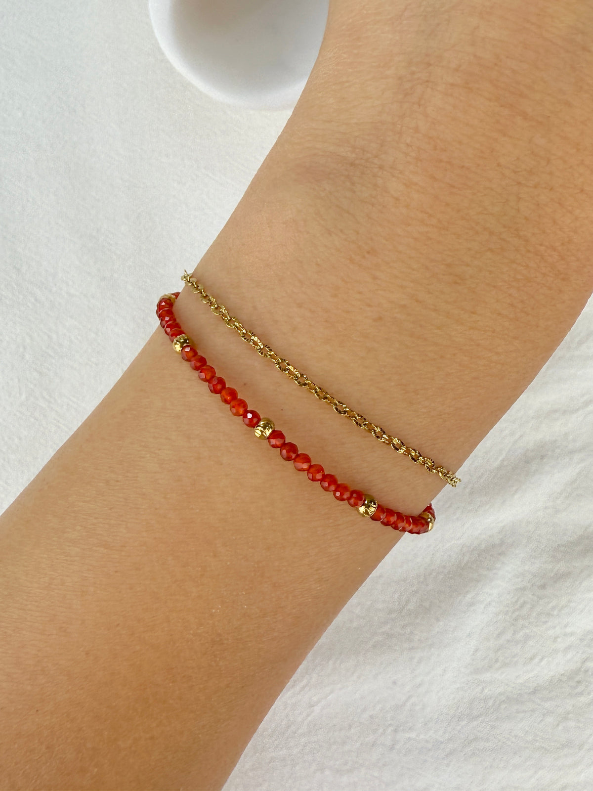 Bracelet AGATE ROUGE