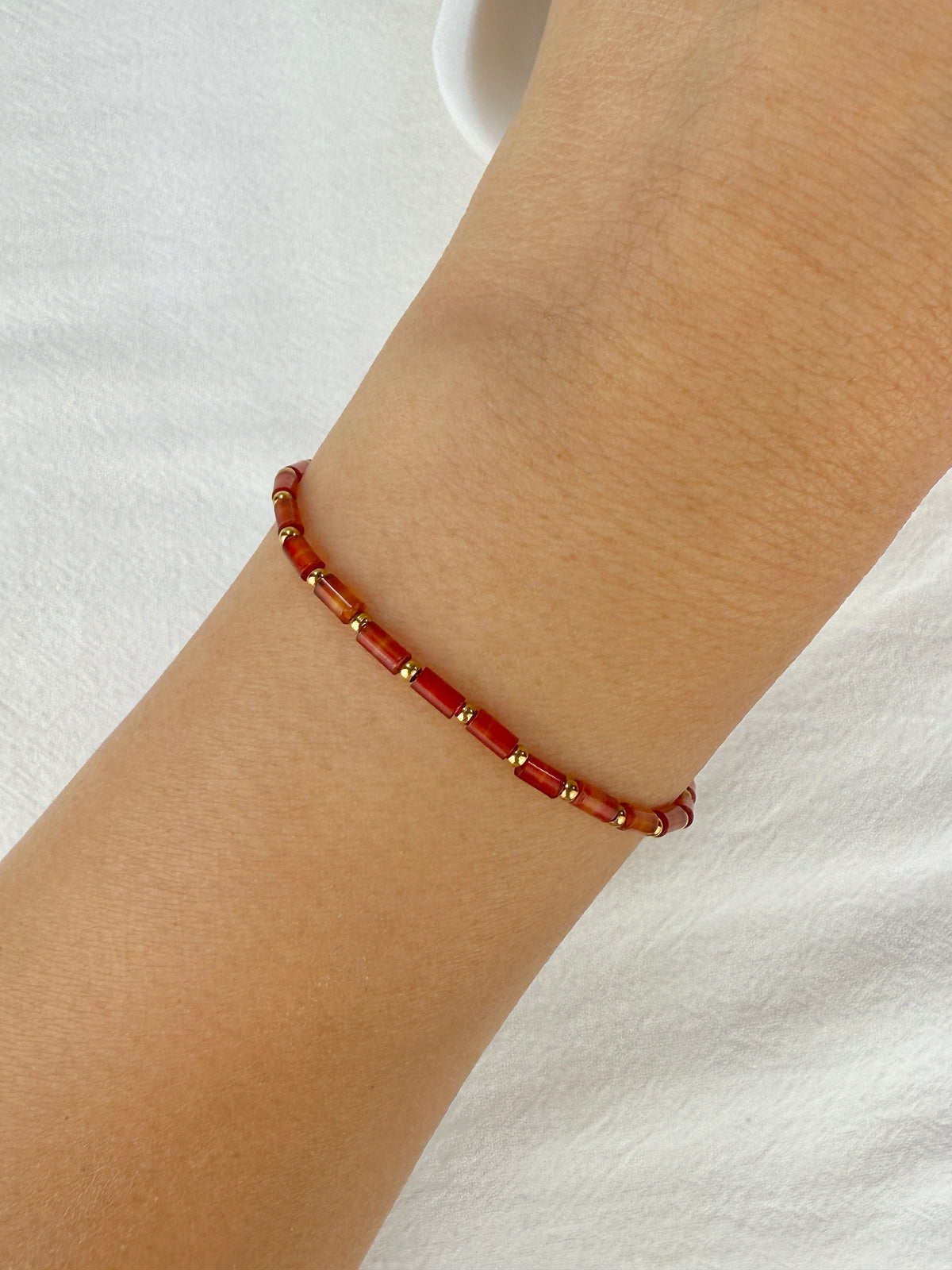 Bracelet AGATE ROUGE