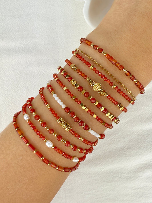 Bracelet AGATE ROUGE