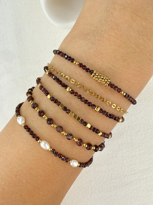 Bracelet OEIL DE TIGRE ROUGE