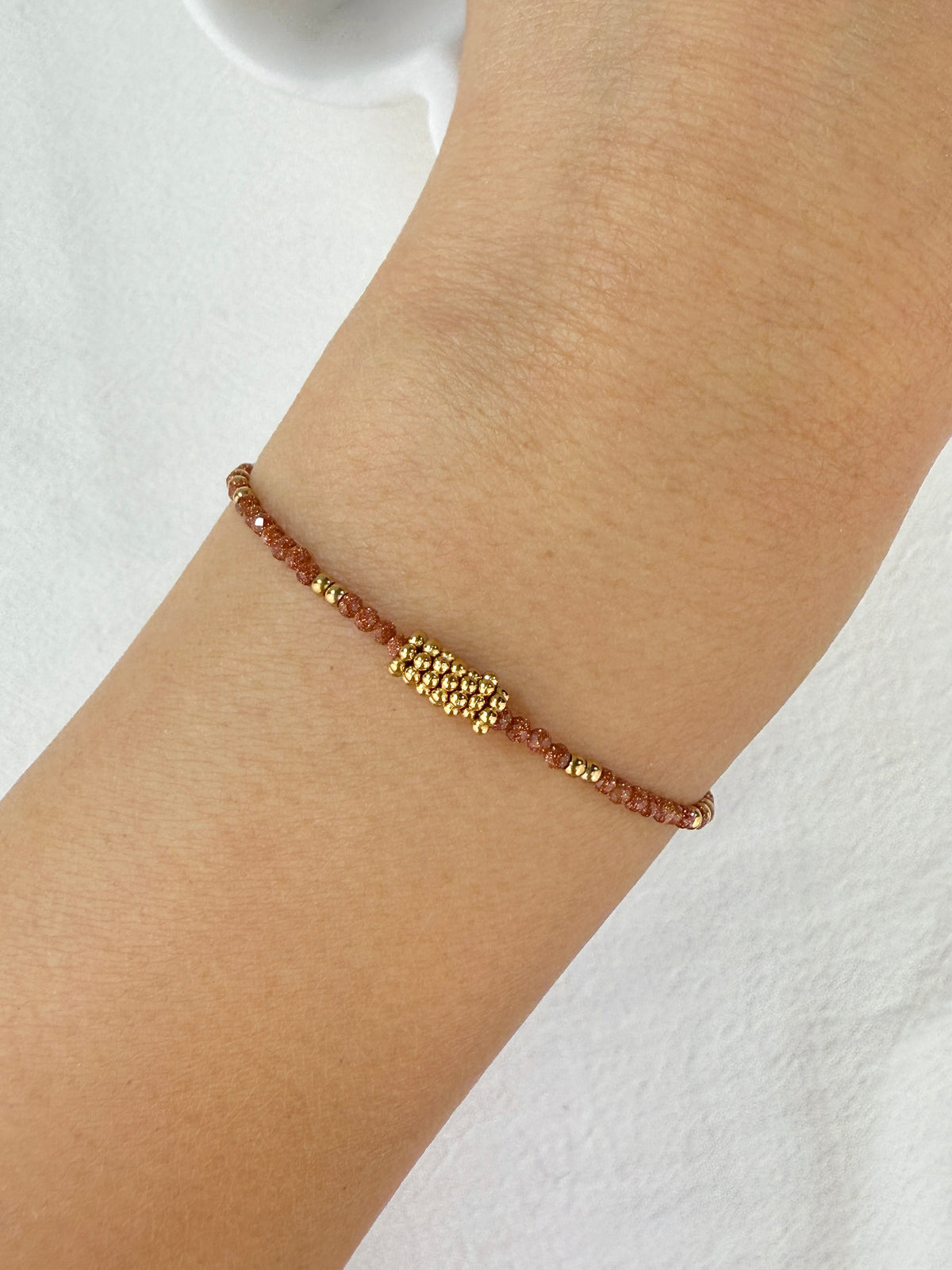 Bracelet PIERRE DE SABLE DORÉE