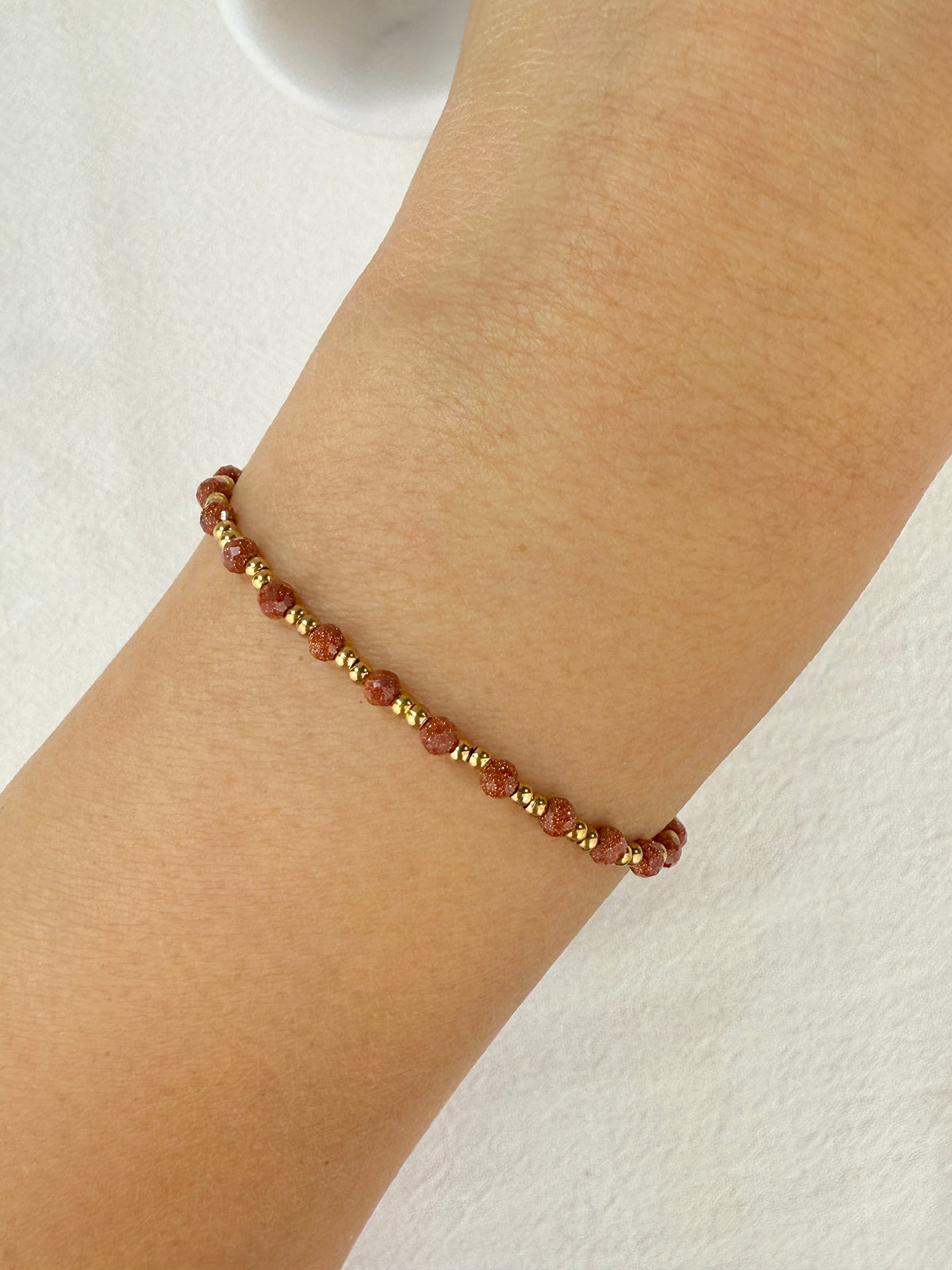 Bracelet PIERRE DE SABLE DORÉE