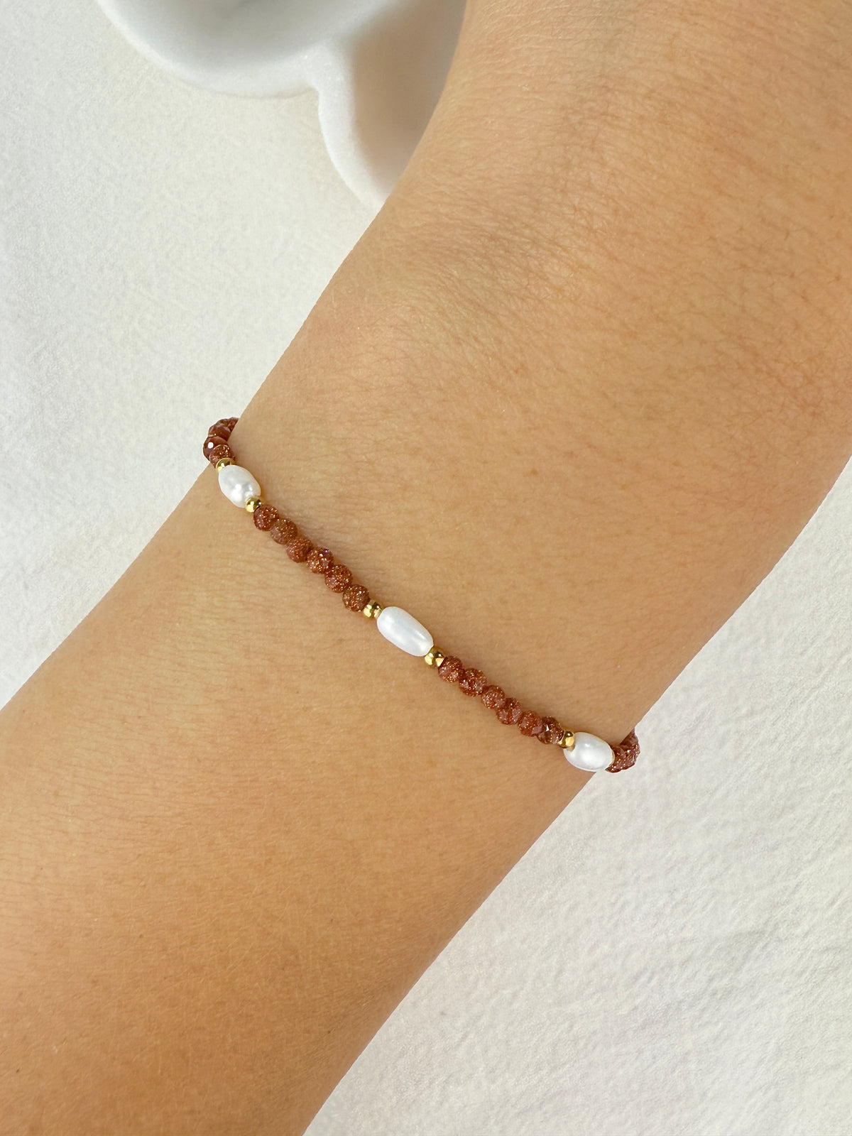Bracelet PIERRE DE SABLE DORÉE