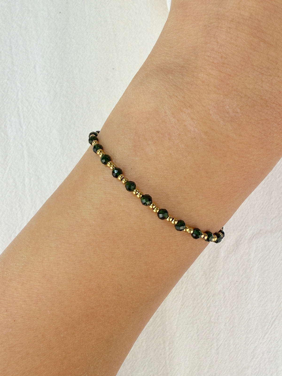 Bracelet PIERRE DE SABLE VERTE